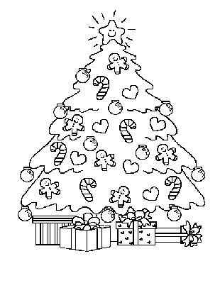 Desenho para colorir e pintar do(a) Arvore de Natal Desenho do(a)  Arvore de Natal