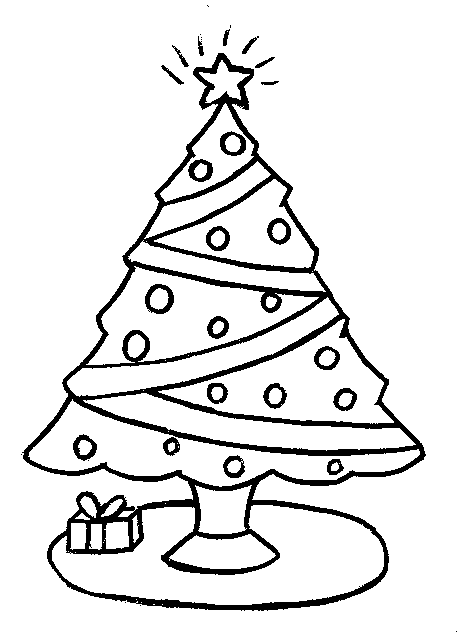 Desenho para colorir e pintar do(a) Arvore de Natal Desenho do(a)  Arvore de Natal