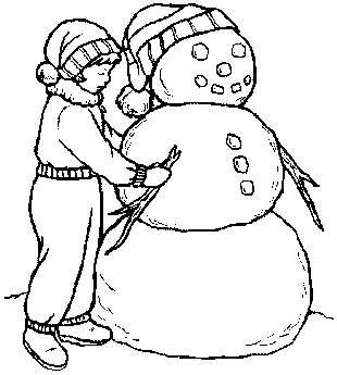 Desenho para colorir e pintar do(a) Boneco de Neve Desenho do(a)  Boneco de Neve