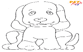 Desenho para colorir e pintar do(a) Cachorrinho Desenho do(a)  Cachorrinho