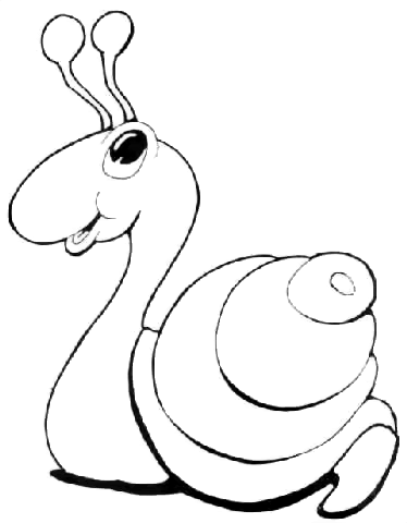 Desenho para colorir e pintar do(a) Caramujo Desenho do(a)  Caramujo