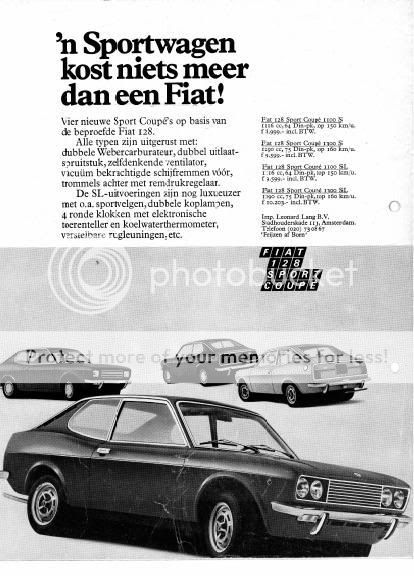 ad Fiat 128 Coup&eacute; Pictures, Images and Photos